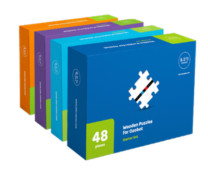 Komplet NOWYCH drewnianych puzzli do Ozobota